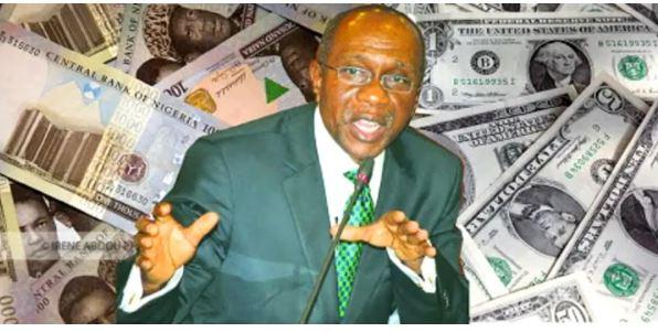 Dollar to Naira and CBN Governor Godwin Emefiele
