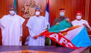Read more about the article A Month to Election, Anambra Dep Gov. Defects To APC, Meets Buhari