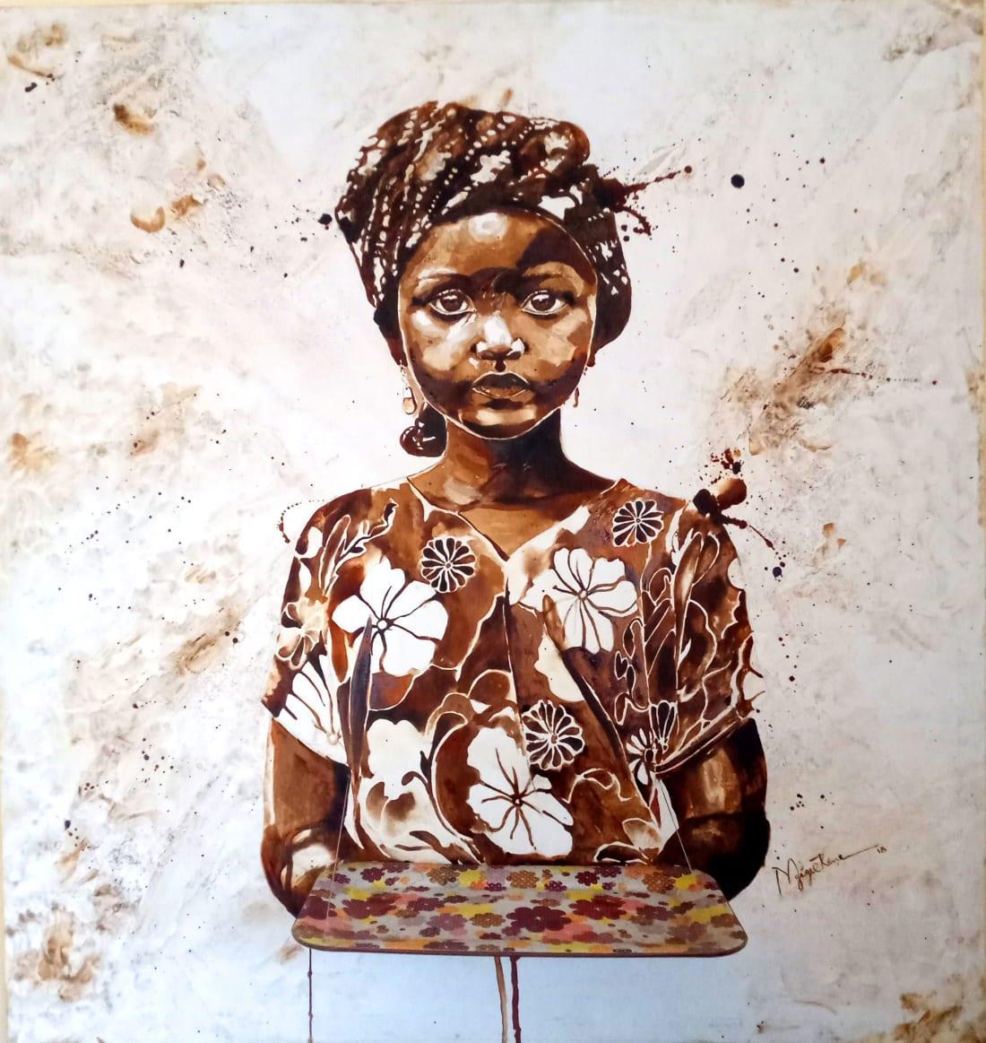 You are currently viewing Meet the Nigerian visual artist turning coffee into fine art