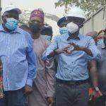 sanwo olu visits collapse building