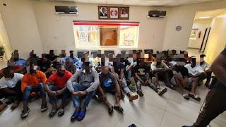 You are currently viewing 14 exotic cars recovered as EFCC arrests 33 suspected Internet fraudsters in Lagos