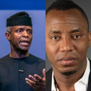 Read more about the article Osinbajo promising to build on Buhari’s ‘successes’ of terrorism, economic disaster, an insult to Nigerians— Sowore