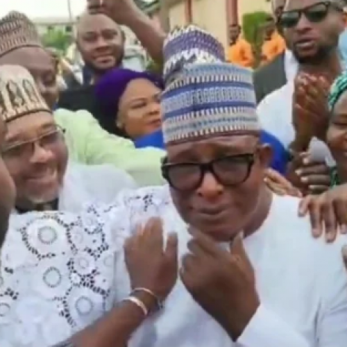 VIDEO: Adebayo Salami in tears as children gift him SUV on 70th birthday