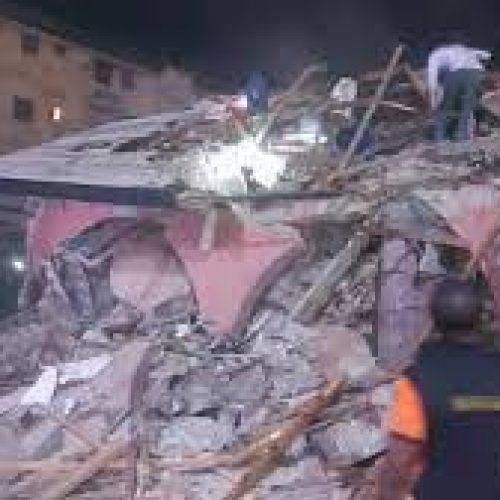 Mother, child, two others die as three-storey building collapses in Lagos