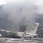 Overland aircrafts engine catches fire midair pilot declares emergency
