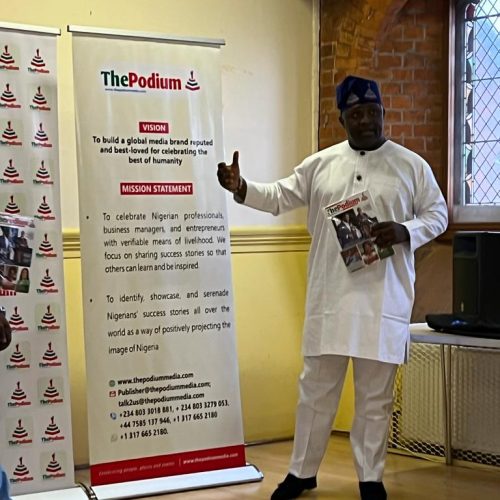 We have created a global platform for Nigerians to celebrate their success stories – Demola Akinbola, Publisher, The Podium Magazine