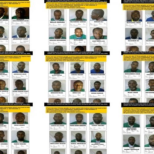 Kuje prison attack: FG releases identities of 69 fleeing terrorists