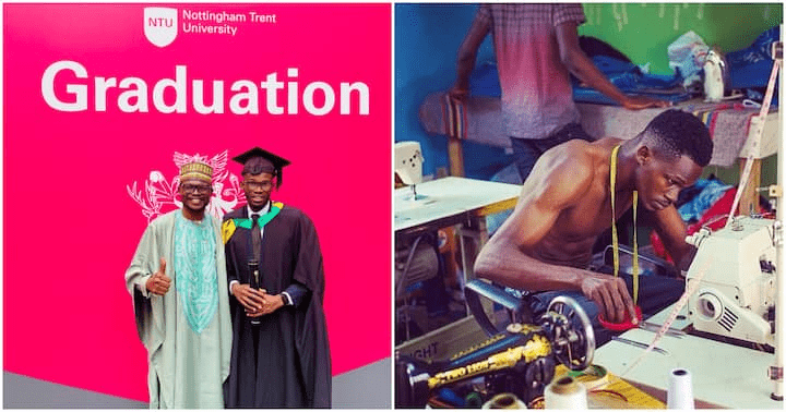 You are currently viewing From Lagos to the world: Tailor who wrote JAMB exam 4 times achieves success in UK, bags Master’s