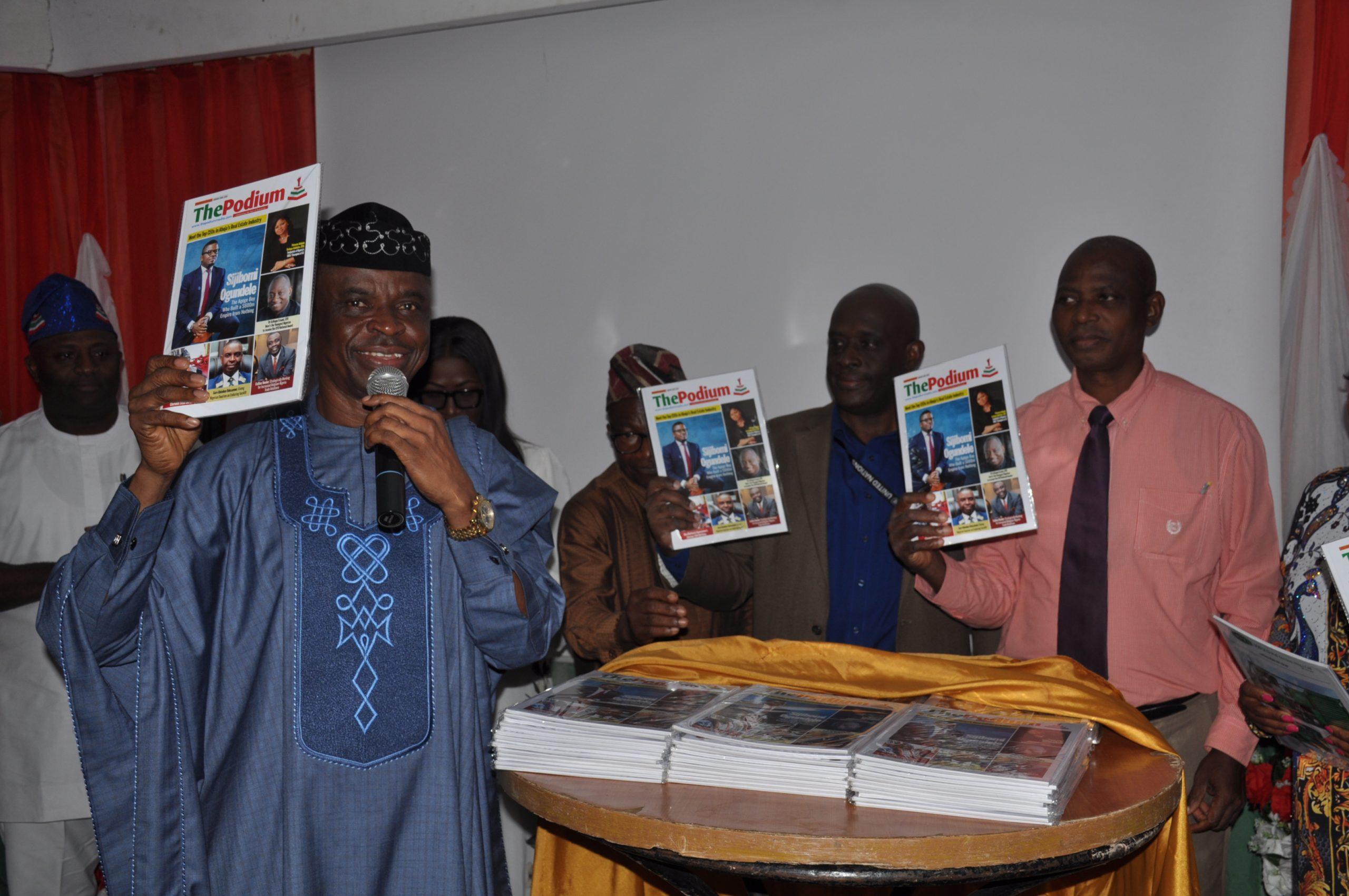 You are currently viewing The Podium Magazine unveiled in Abuja, Publisher reiterates the need for Media to act as change agents