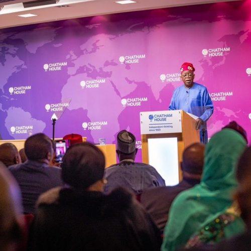 Tinubu offers clear directions on security, economy, foreign policy in Chatham House keynote address