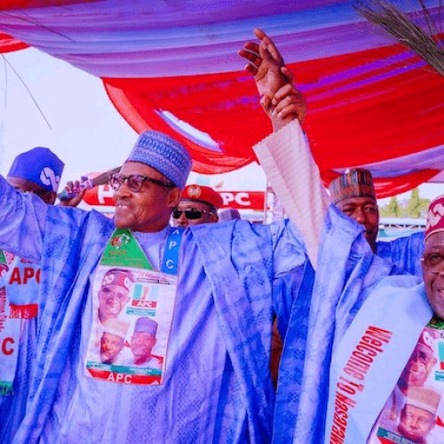 Buhari in Lagos for Tinubu