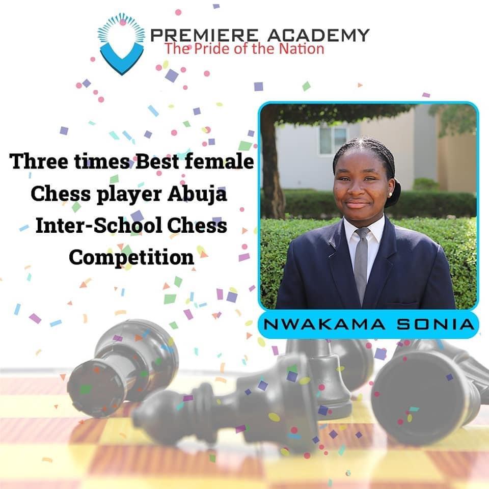 You are currently viewing Nwakama Sonia of Premiere Academy, Abuja wins best female chess player award