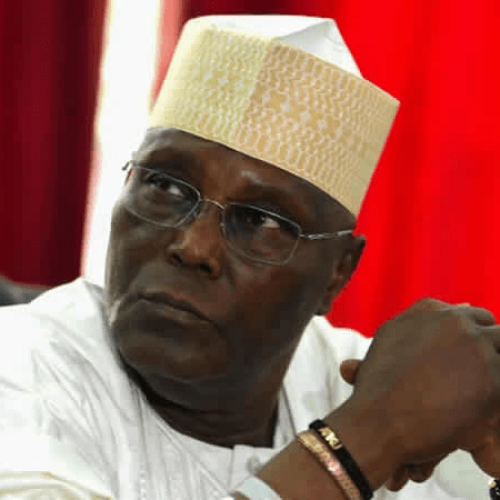 Atiku and his band of jesters at INEC headquarters