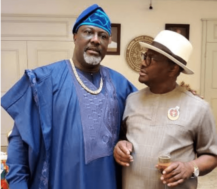 You are currently viewing Your prison uniform is already sewn, Dino Melaye replies Wike 