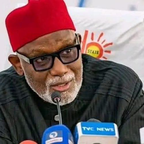 Akeredolu faults APC National Working Committee on zoning of National Assembly leadership positions