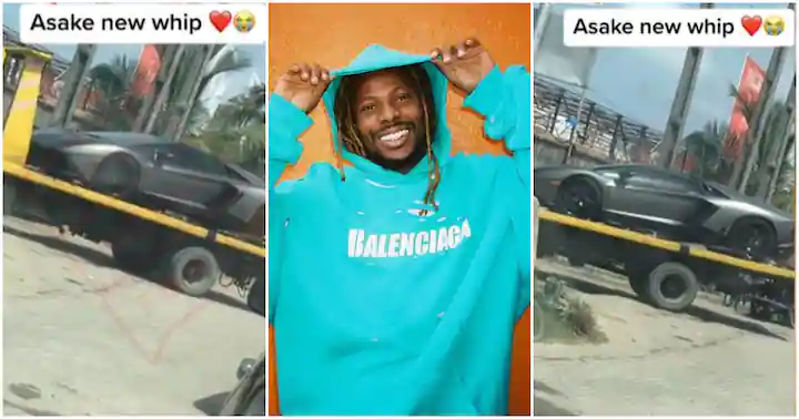 You are currently viewing “Who Dey Advise Una to Buy Dis Car for Nigerian Roads”: Fans React As Asake Acquires a Lambo, Video Goes Viral