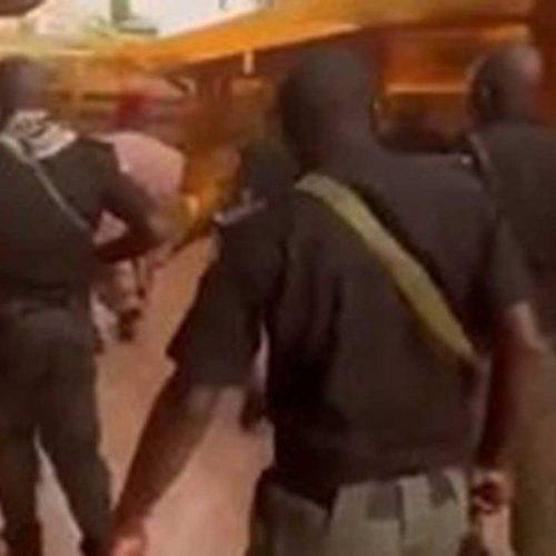 Police to probe viral video of seven armed officers guarding civilian, cow
