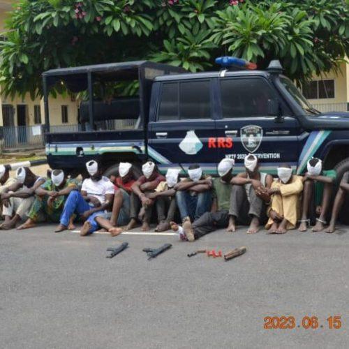Read more about the article Police arrest eight bank robbers, eight others in Ekiti