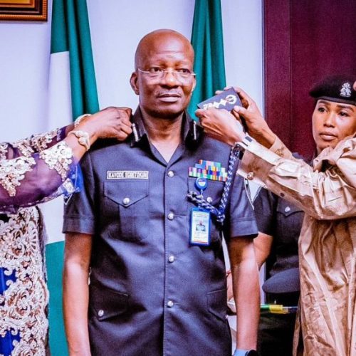 Read more about the article Shettima decorates new acting IGP Egbetokun