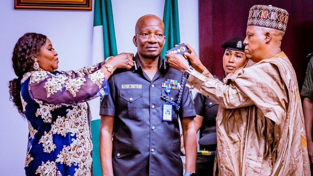 You are currently viewing Shettima decorates new acting IGP Egbetokun