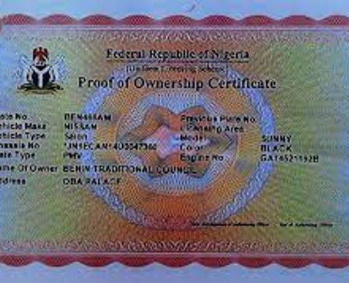 Read more about the article Motorists to Pay N1,000 Annually for Proof of Ownership Certificate – FG