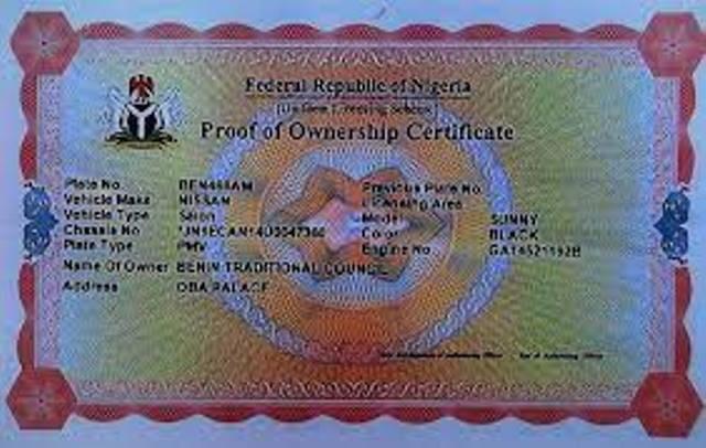 You are currently viewing Motorists to Pay N1,000 Annually for Proof of Ownership Certificate – FG