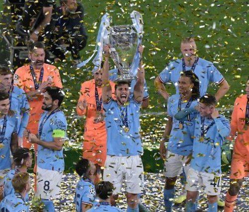 Read more about the article Manchester City win first Champions League trophy, complete historic treble