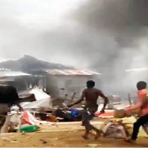 shops razed