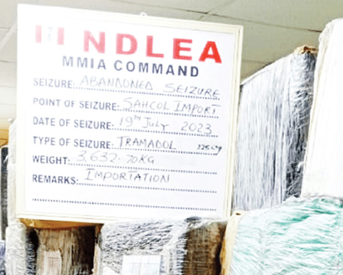 Read more about the article NDLEA seizes N3.7bn tramadol at Lagos airport