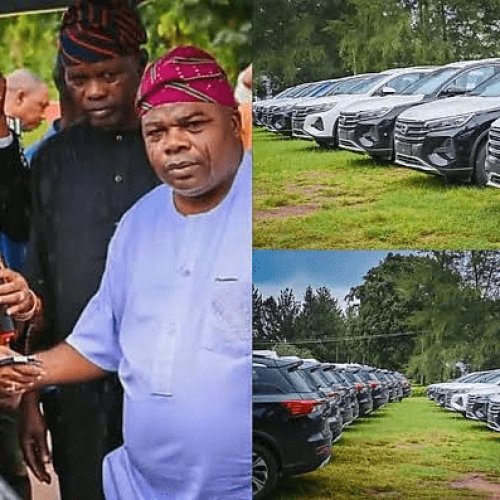 Akeredolu presents vehicles to Ondo lawmakers