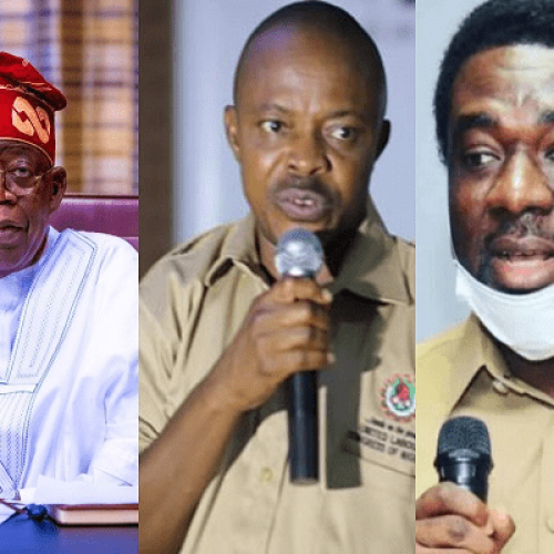 Breaking: Tinubu meets NLC, TUC leaders