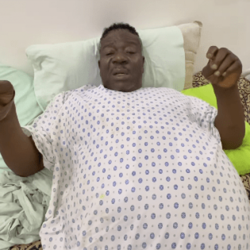 After seven surgeries, Mr Ibu’s leg has been amputated to keep him alive