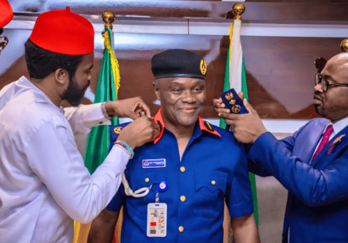 Read more about the article Shem Obafiaye, famous for ‘Oga at the top’ viral video, becomes Deputy Commandant-General, the newest “oga at the top”