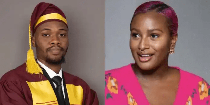 You are currently viewing “I’m all yours” – Nigerian man graduates first class in Botany, reminds DJ Cuppy of her post about dating a Botanist