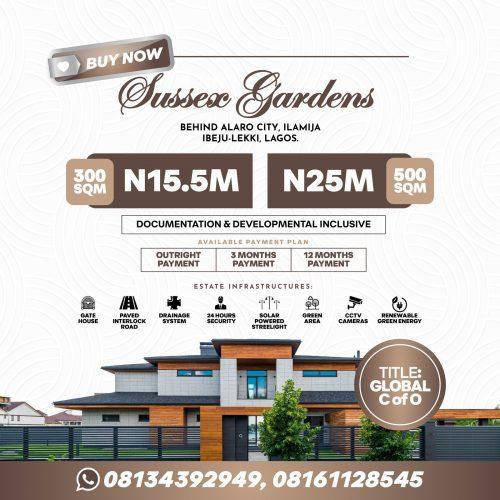 Jide Ademujimi: Changing the real estate narrative with Sussex Gardens, Alaro, Lagos