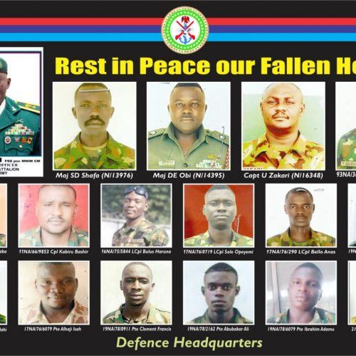 Read more about the article DHQ releases names, photos of soldiers killed in Delta attack