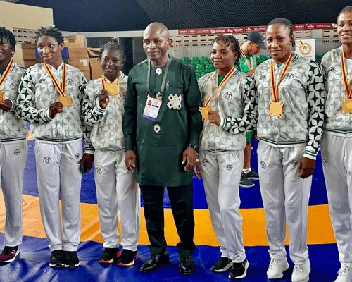 Read more about the article Nigerian wrestlers sweep gold at African Games