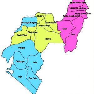 Map of Ondo State