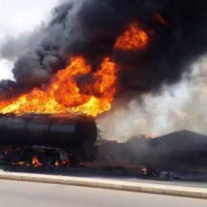 fuel tanker explodes