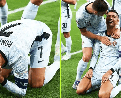 Read more about the article Ronaldo sheds tears as he scores 900th career goal