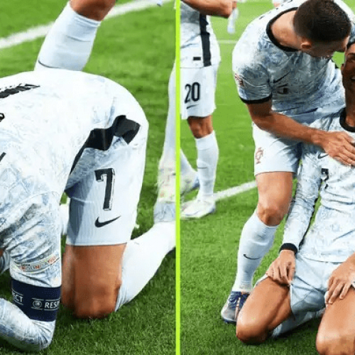 Ronaldo sheds tears as he scores 900th career goal