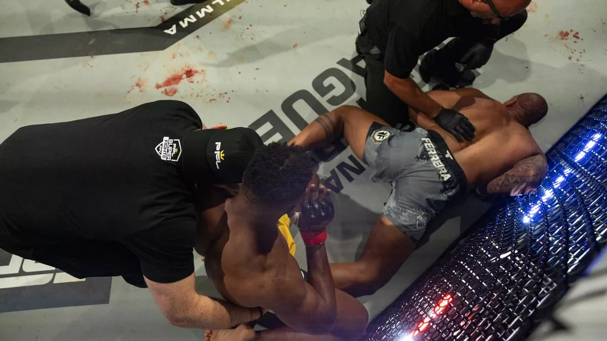 You are currently viewing Francis Ngannou leaves Renan Ferreira unconscious with first-round KO