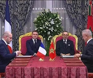 macron and king mohammed VI