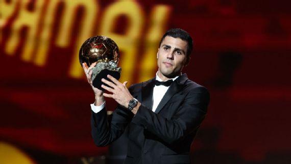 You are currently viewing Rodri wins Ballon d’Or after Premier League, Euro 2024 glory