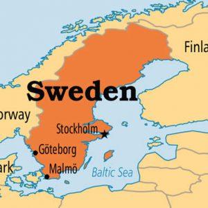 Map of Sweden