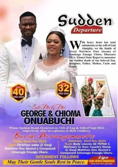 You are currently viewing Tears flow as Patoranking’s sister, husband laid to rest in Ebony