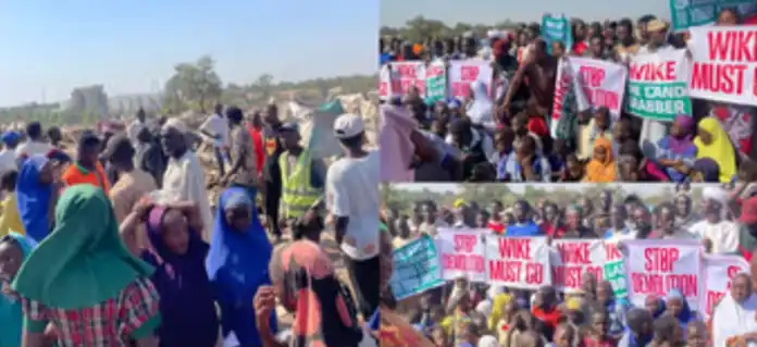 You are currently viewing “Wike must go” protest rocks Abuja over mass demolition of homes
