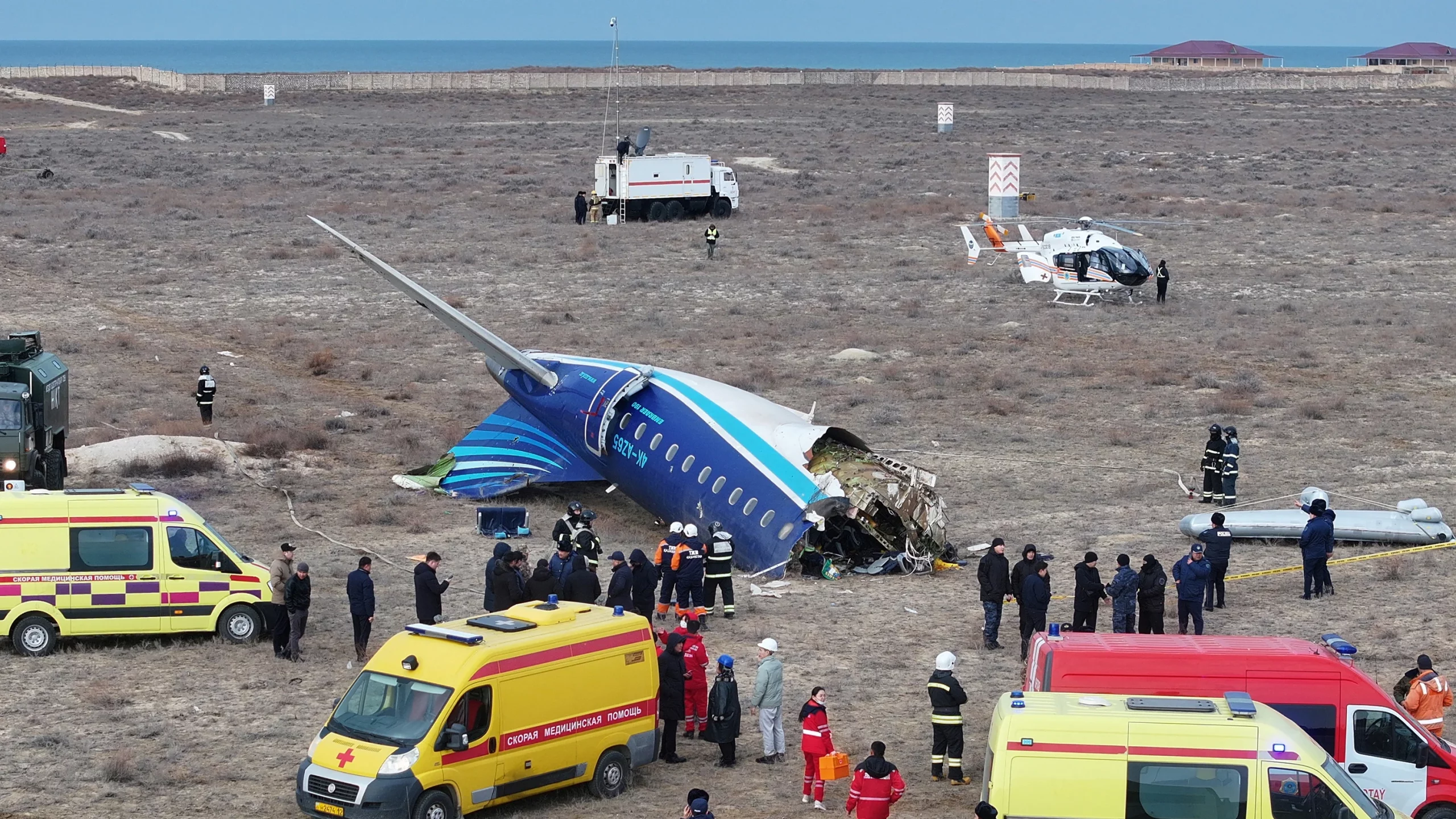 You are currently viewing Azerbaijan Airlines plane crashed after ‘physical and technical external interference,’ carrier says