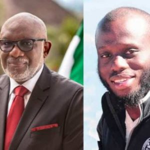 Rotimi Akeredolu and son Babajide Akeredolu