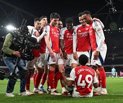 Read more about the article Arsenal 5-1 Man City: Gunners run rampant against former title rivals as Mikel Arteta claims statement win over old mentor Pep Guardiola